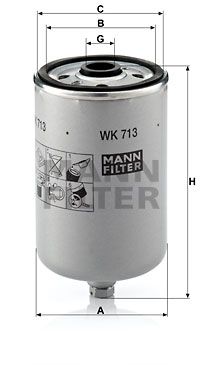 MANN-FILTER Polttoainesuodatin WK 713