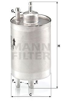 MANN-FILTER Polttoainesuodatin WK 720/1