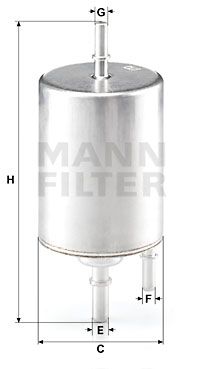 MANN-FILTER Polttoainesuodatin WK 720/4