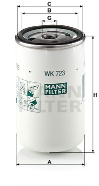 MANN-FILTER Polttoainesuodatin WK 723