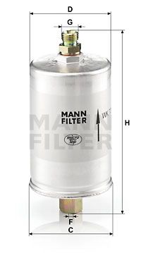 MANN-FILTER Polttoainesuodatin WK 726