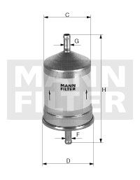 MANN-FILTER Polttoainesuodatin WK 79/80