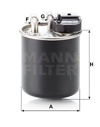 MANN-FILTER Polttoainesuodatin WK 820/16
