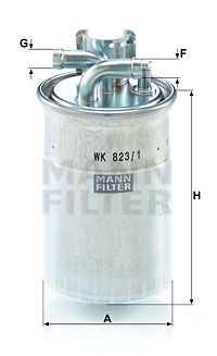 MANN-FILTER WK 823/1 Polttoainesuodatin