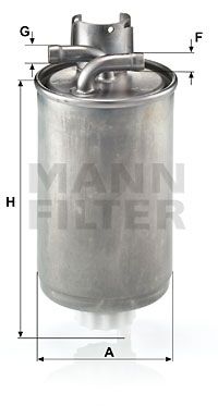 MANN-FILTER Polttoainesuodatin WK 829