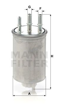 MANN-FILTER Polttoainesuodatin WK 829/6