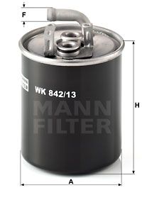 MANN-FILTER Polttoainesuodatin WK 842/13