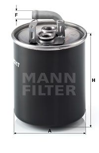 MANN-FILTER Polttoainesuodatin WK 842/17
