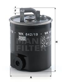MANN-FILTER Polttoainesuodatin WK 842/19