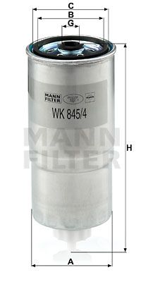 MANN-FILTER Polttoainesuodatin WK 845/4