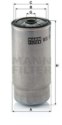 MANN-FILTER Polttoainesuodatin WK 845/7