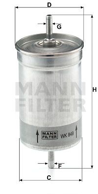 MANN-FILTER Polttoainesuodatin WK 849