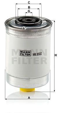 MANN-FILTER Polttoainesuodatin WK 850/2