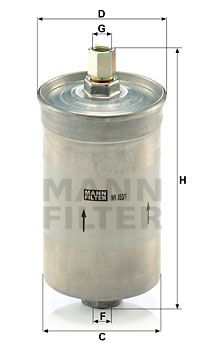 MANN-FILTER Polttoainesuodatin WK 853/1