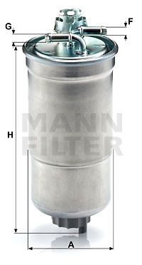 MANN-FILTER WK 853/3 x Polttoainesuodatin