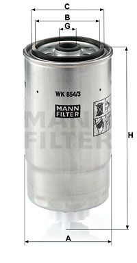 MANN-FILTER Polttoainesuodatin WK 854/3