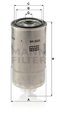 MANN-FILTER Polttoainesuodatin WK 854/4