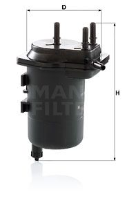 MANN-FILTER Polttoainesuodatin WK 939/5