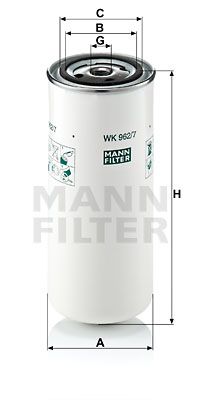 MANN-FILTER Polttoainesuodatin WK 962/7