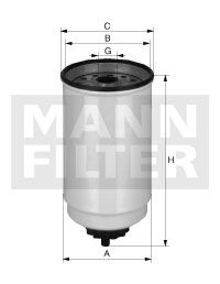 MANN-FILTER Polttoainesuodatin WK 965/4 x