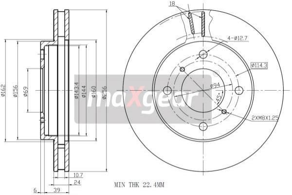 MAXGEAR Jarrulevy 19-0731MAX