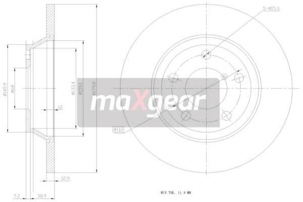 MAXGEAR Jarrulevy 19-0765MAX