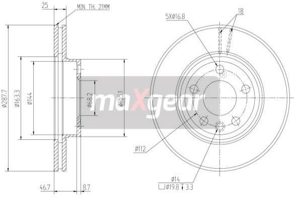 MAXGEAR Jarrulevy 19-0775MAX