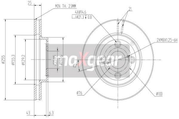 MAXGEAR Jarrulevy 19-0777MAX