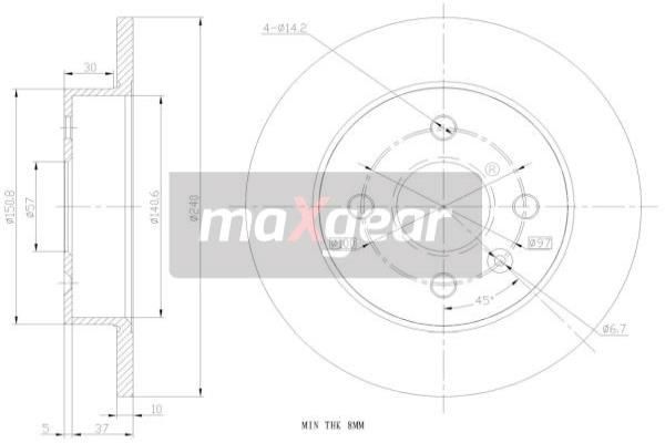 MAXGEAR Jarrulevy 19-0791MAX