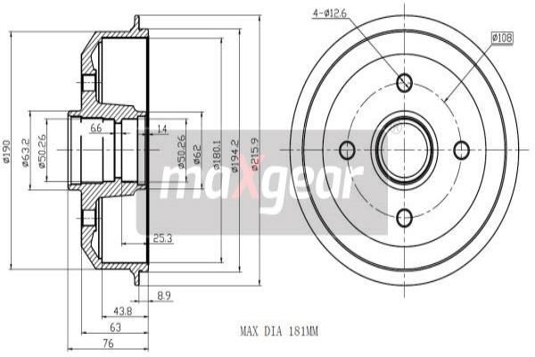 MAXGEAR Jarrurumpu 19-0827