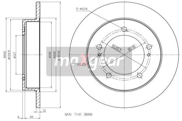 MAXGEAR Jarrulevy 19-0919