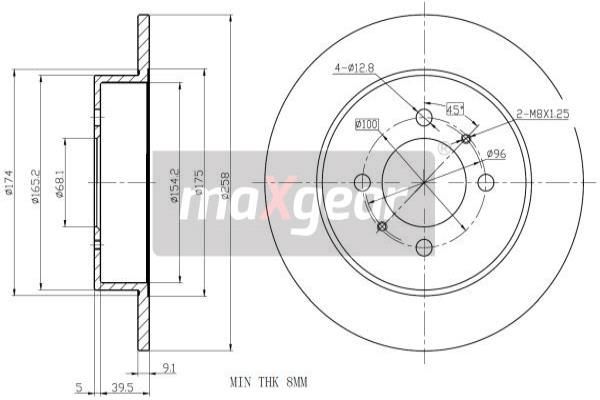 MAXGEAR Jarrulevy 19-0956MAX