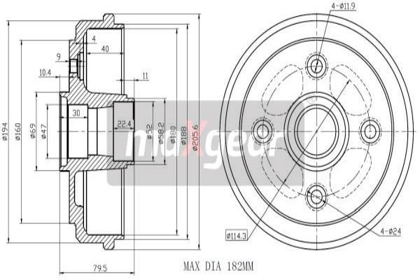 MAXGEAR Jarrurumpu 19-1041