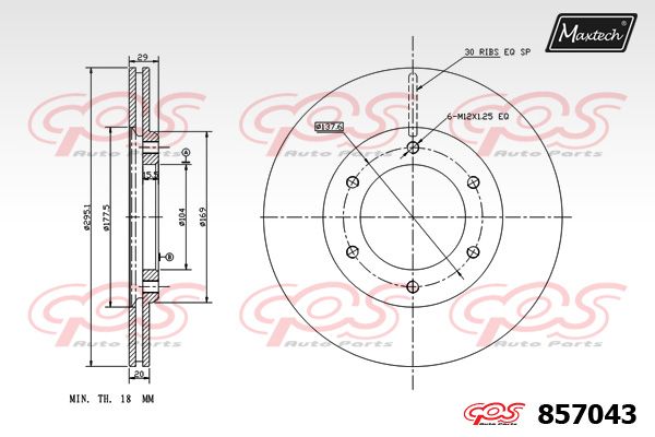 MAXTECH Jarrulevy 857043.0000