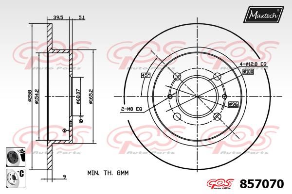 MAXTECH Jarrulevy 857070.6060