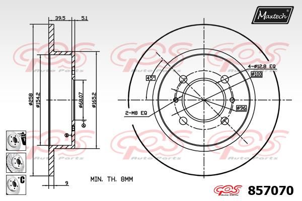 MAXTECH Jarrulevy 857070.6980