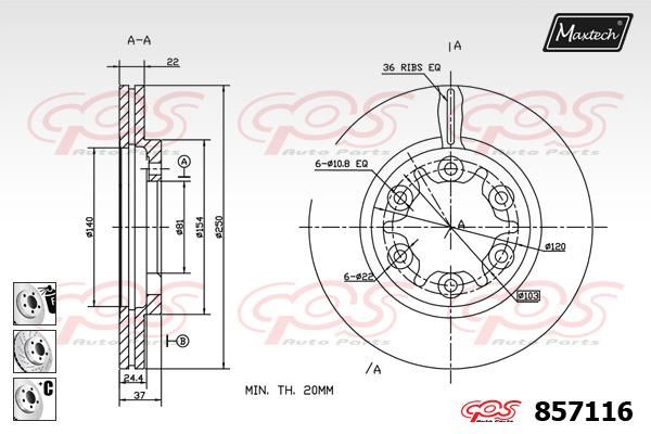 MAXTECH Jarrulevy 857116.6980