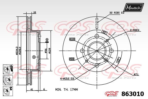 MAXTECH Jarrulevy 863010.6880