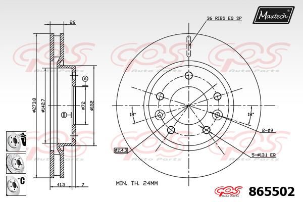 MAXTECH Jarrulevy 865502.6980