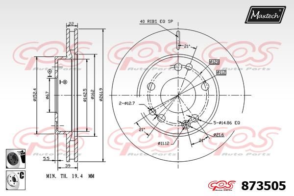 MAXTECH Jarrulevy 873505.6060