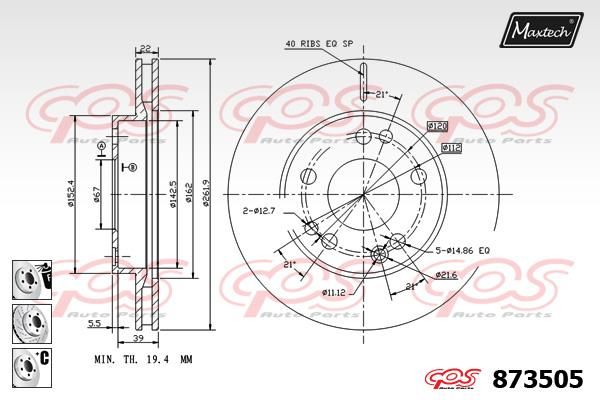 MAXTECH Jarrulevy 873505.6880