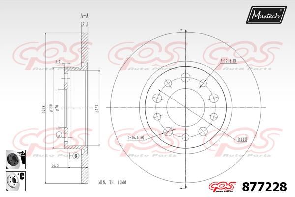 MAXTECH Jarrulevy 877228.6060