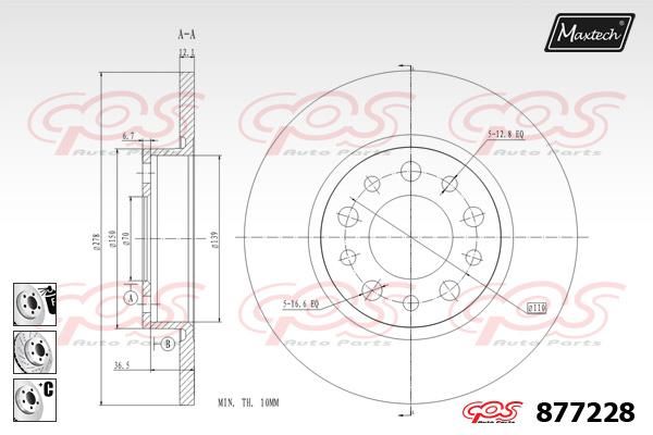 MAXTECH Jarrulevy 877228.6980