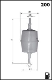 MECAFILTER Polttoainesuodatin ELE6022