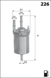 MECAFILTER Polttoainesuodatin ELE6101