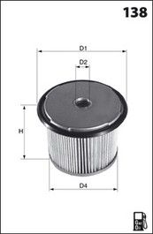MECAFILTER Polttoainesuodatin ELG5218