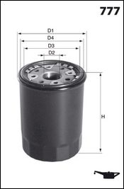 MECAFILTER Öljynsuodatin ELH4184