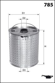 MECAFILTER Öljynsuodatin ELH4198