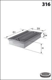 MECAFILTER Ilmansuodatin ELP3337