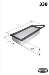 MECAFILTER Ilmansuodatin ELP3866